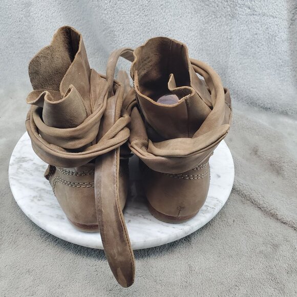 Free People Shoes Womens EU 41 US 9.5-10 Brown Leather Delaney Gladiator Sandals - Picture 8 of 11